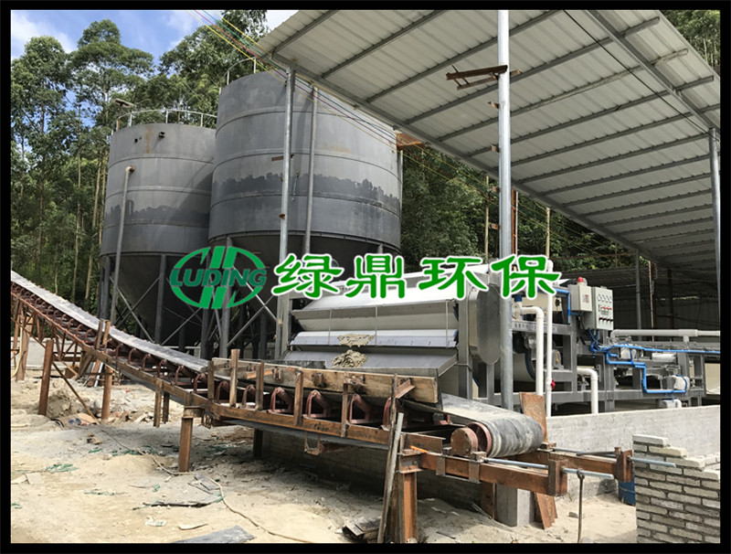 沙場(chǎng)帶式壓濾機(jī)應(yīng)用案例（云佛洗沙場(chǎng)）